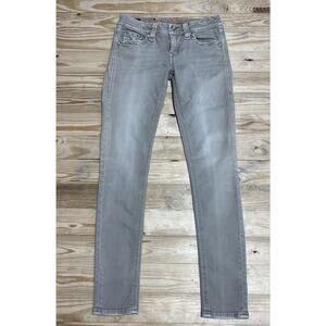 Rock Revival Boris Ankle Skinny Jeans Beige Size 27